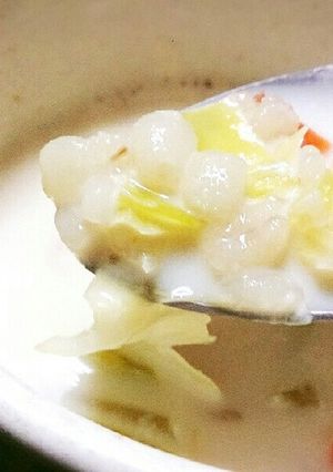 押し麦と旬な野菜の簡単ミルクスープ-レシピのメイン写真
