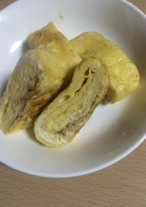 大人向け？塩胡椒だけの卵焼き-レシピのメイン写真