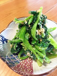 ほうれん草のごま味噌和え-レシピのメイン写真