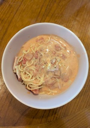 トマトクリームチーズパスタ-レシピのメイン写真