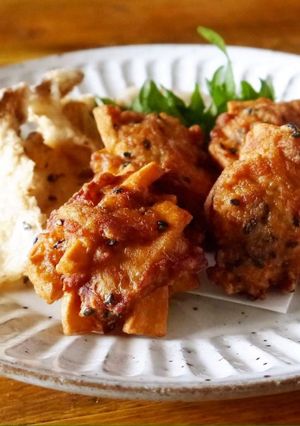 ふっくら。豚こまと高野豆腐のから揚げ-レシピのメイン写真