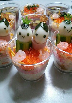 カップでおひなさま-レシピのメイン写真