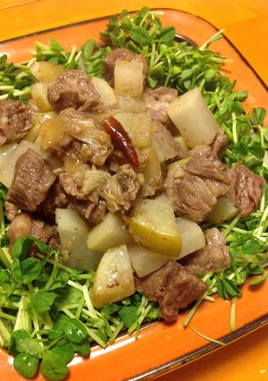 塩レモンが効いた！豚肉と大根の炒めもの-レシピのメイン写真