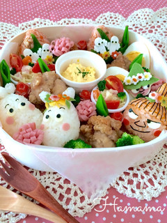 春よ来い来い♡ムーミンのお弁当♪キャラ弁-レシピのメイン写真
