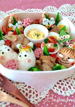 春よ来い来い♡ムーミンのお弁当♪キャラ弁-レシピのメイン写真