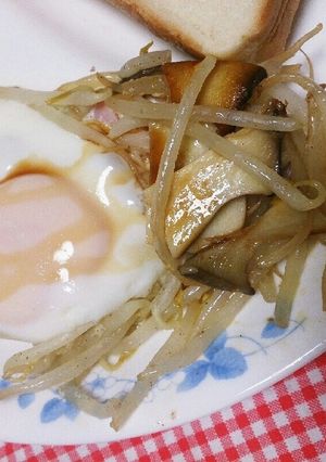 エリンギともやし入りハムエッグ-レシピのメイン写真