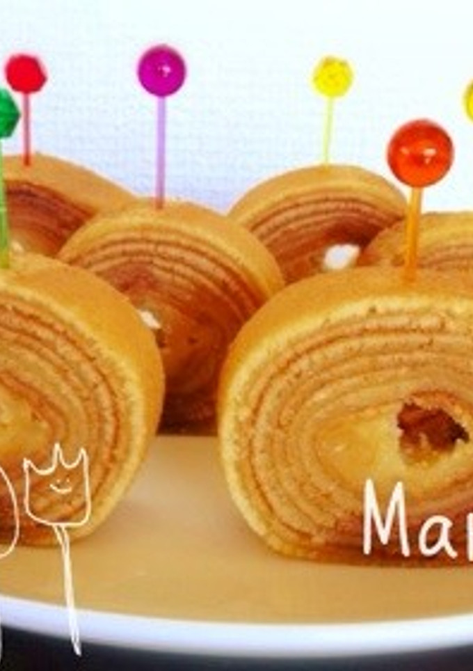 卵焼き器でまきまきしっとりバームクーヘン-レシピのメイン写真