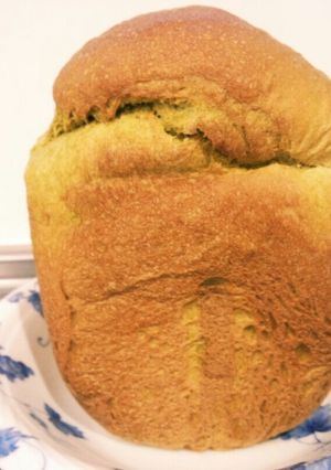 早焼き☆ふわふわしっとり抹茶食パン-レシピのメイン写真