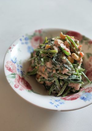 ほうれん草とツナのごまマヨサラダ♪-レシピのメイン写真