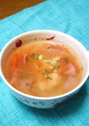 レンジで作る❤簡単♪食べるスープ❤-レシピのメイン写真