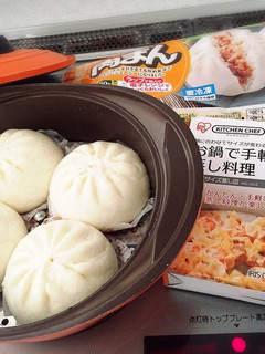 無加水鍋で冷凍肉まんをふっくら蒸します♪-レシピのメイン写真