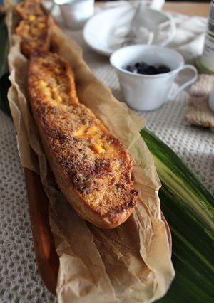 まるかじりフレンチトーストモーニング-レシピのメイン写真