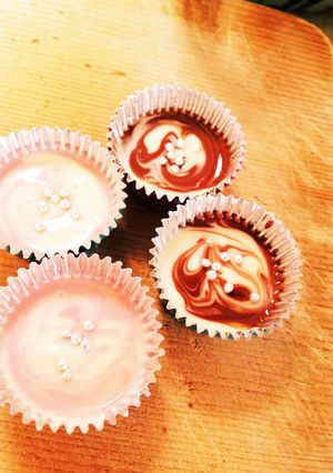 バレンタインに！洗い物ナシカップチョコ-レシピのメイン写真