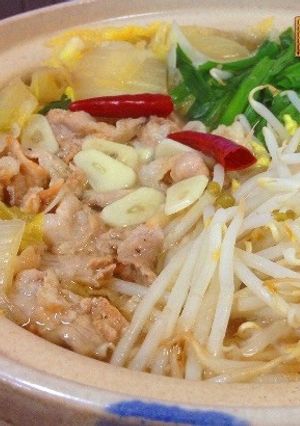モツ鍋風〜豚バラ鍋-レシピのメイン写真