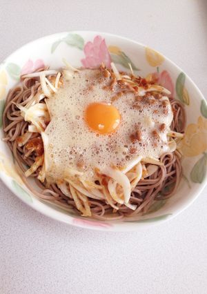 ふわふわ卵の納豆そば-レシピのメイン写真