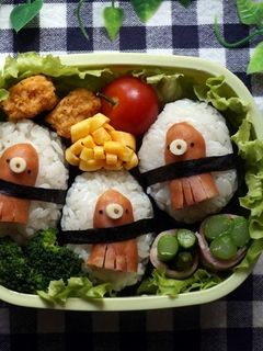 タコさんウインナーでおにぎり弁当-レシピのメイン写真