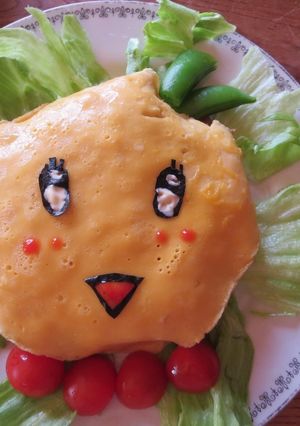 ふなっしーのオムライス-レシピのメイン写真