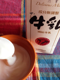 簡単!牛乳で手作り1リットルヨーグルト-レシピのメイン写真