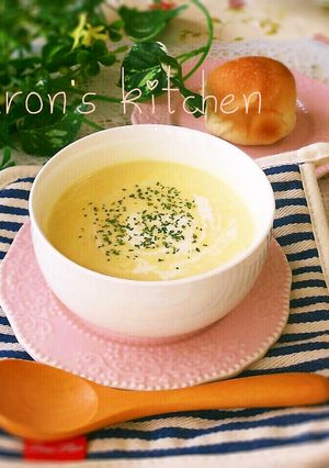 牛乳で作る♡とろーり濃厚コーンポタージュ-レシピのメイン写真