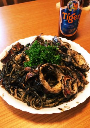 【うまみタップリ】イカスミパスタ-レシピのメイン写真