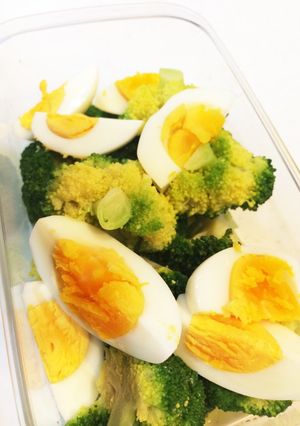 食材2つ☆ブロッコリーとゆで卵のサラダ-レシピのメイン写真