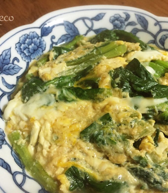 冬菜の卵とじ♡他の菜っ葉でもOK-レシピのメイン写真