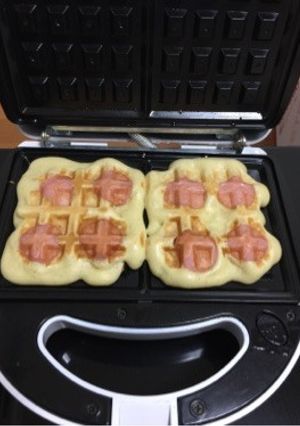 ＊アメリカンドック風ワッフル魚肉入り＊-レシピのメイン写真