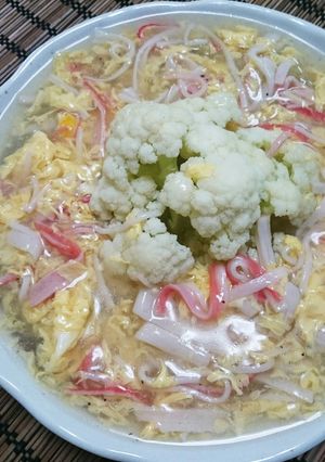 カリフラワーふんわり卵あんかけ☆-レシピのメイン写真