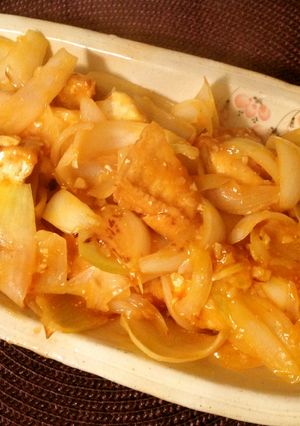 絶賛レシピ☆玉ねぎと厚揚げの酢豚風-レシピのメイン写真