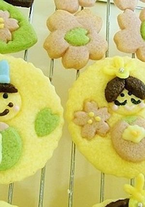 ひな祭りお雛様型抜きクッキー-レシピのメイン写真