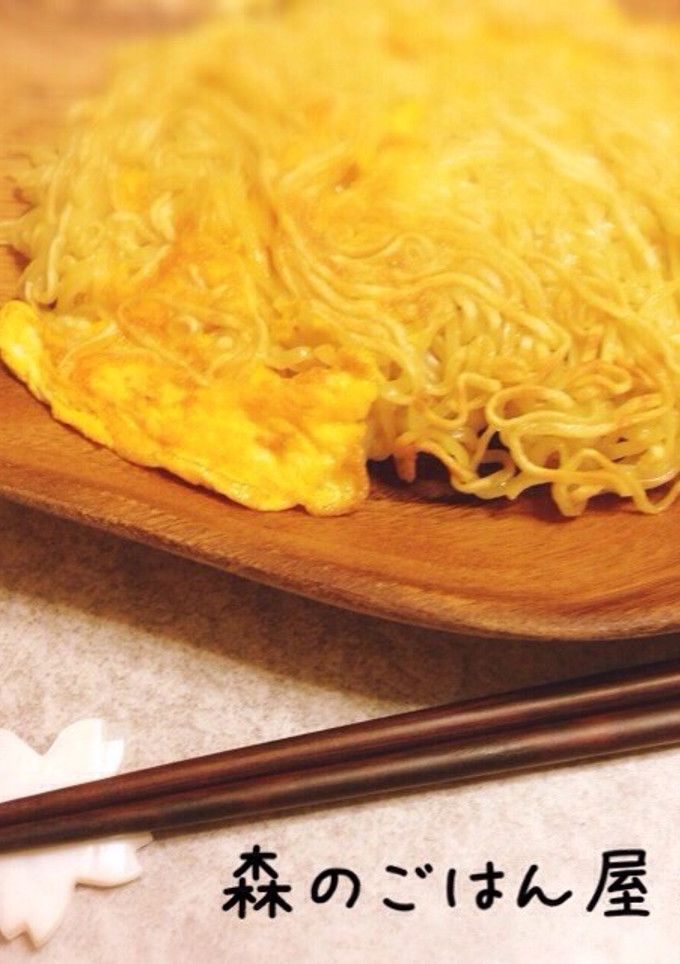 冷やし中華餡隠し堅焼きそば-レシピのメイン写真