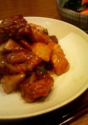 *鶏とじゃがいもの甘酢あんかけ*-レシピのメイン写真