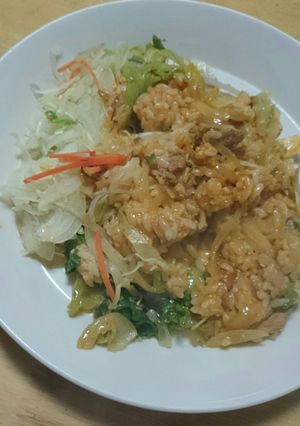 カレー炒めサラダご飯-レシピのメイン写真