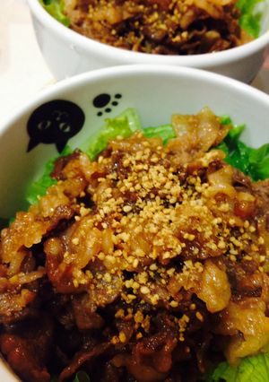 男子にウケる！自家製味噌だれの焼肉丼-レシピのメイン写真