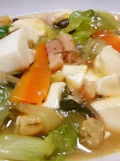 豆腐とレタスのシーフード中華あんかけ-レシピのメイン写真