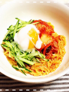 ♡マルちゃん正麺冷やし中華deビビン麺♡-レシピのメイン写真