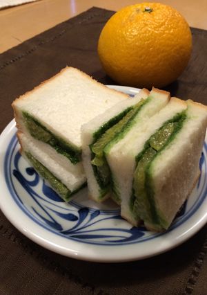 甘夏と抹茶はちみつの和風フルーツサンド-レシピのメイン写真