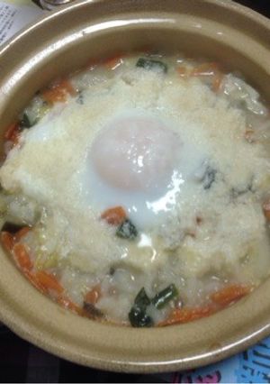 独りの夜にチーズリゾット風(；ω；｀)-レシピのメイン写真