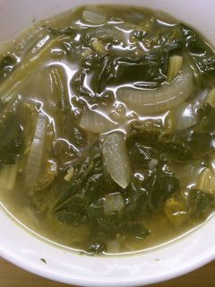 ほうれん草と 玉ねぎの コンソメスープ♪-レシピのメイン写真
