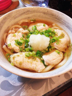 レンジで作った蒸し鶏とおろしのうどん-レシピのメイン写真