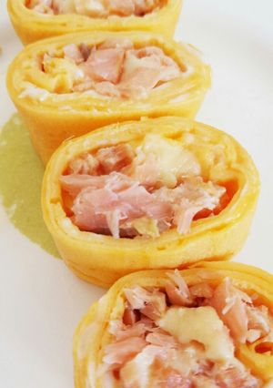 鮭とチーズの卵焼き-レシピのメイン写真
