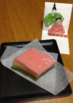 材料は小麦粉と砂糖だけ⁈ひな祭り用菱餅♡-レシピのメイン写真