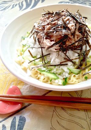 柚子胡椒風味☆さばマヨおろしの冷やし中華-レシピのメイン写真