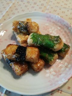 凍み豆腐!磯辺揚げ☆しそ巻き揚げ♪-レシピのメイン写真