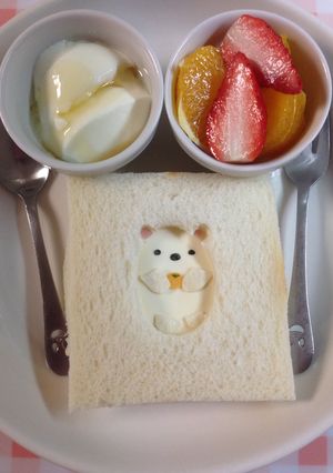サンドイッチすみっこぐらし♡しろくま-レシピのメイン写真