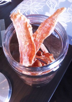わんわんレシピ 鶏胸ジャーキー-レシピのメイン写真