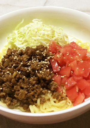 ＊スパイシーカレーまぜそば＊-レシピのメイン写真