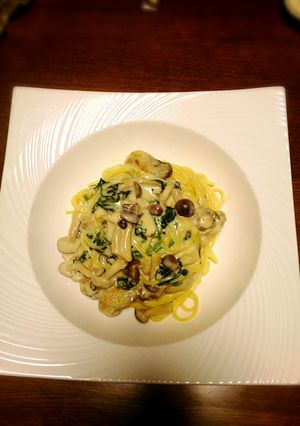 牡蠣のクーリームパスタ-レシピのメイン写真