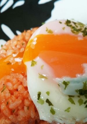 チキンライスon目玉焼き-レシピのメイン写真