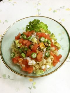ゴマだれに納豆が合う❤️冷やし中華-レシピのメイン写真